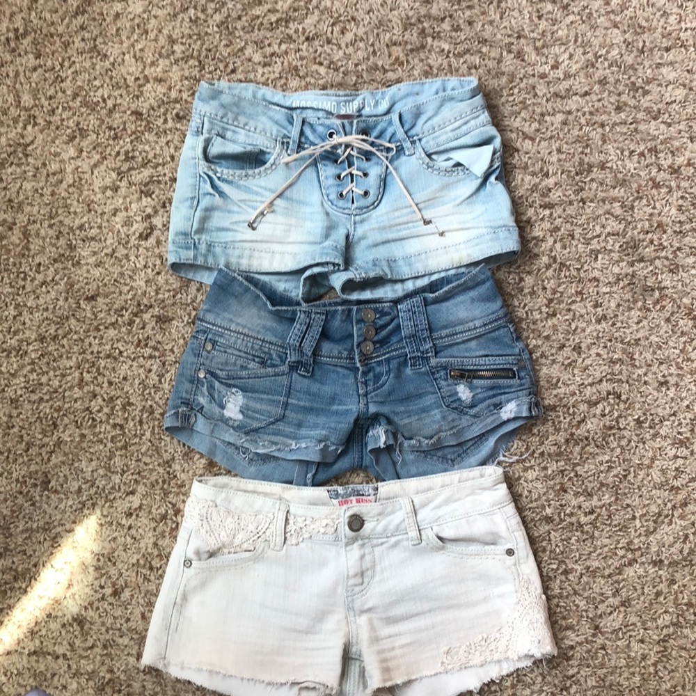 3 Jean shorts for price of one!